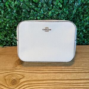 Coach Mini Pebble Leather Chalk Camera Bag Toiletry No Strap